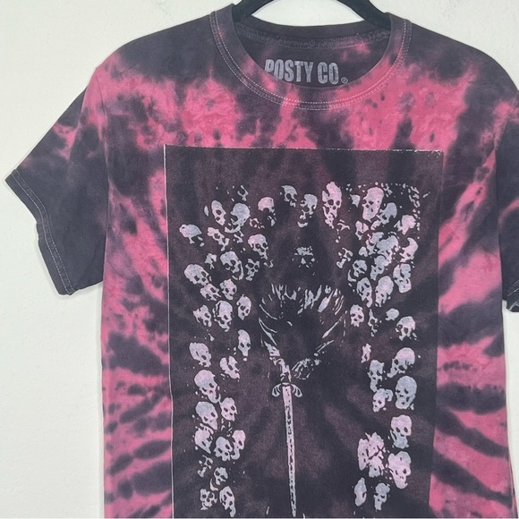 Posty Co Post Malone Hollywood’s Bleeding Tour Tie Dye Unisex T-Shirt - Picture 3 of 7